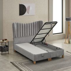 Seren Storage Ottoman Bed Grey