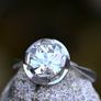 Large Art Deco 1.8ct Diamond Solitaire Ring - Platinum Image 5