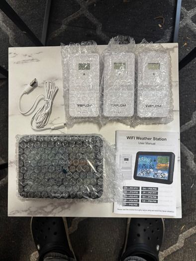 Tuya Smart WIFI Weather Station + 3 sensors