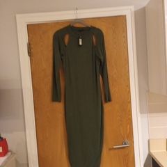 River Island  Nero Khaki Green Dress.  S. 14. B.N.W.T.