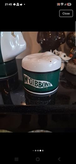 Stunning vintage McGibbon's ceramic golf bag whiskey decanter