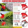 Cordless Strimmer 21V Battery Strimmer Lightweight Garden Strimmer with 2pcs Batteries&13pcs Blade&removable Wheels Brush Image 5