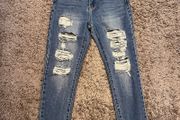 Distressed Denim Jeans