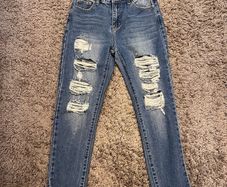 Distressed Denim Jeans