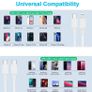 USB C Plug,20W Type C Fast Charger Plug and Cable for iPhone Charging Plug and Lead,Fast Charge for iPhone 14/14 Pro/13/13 Pro/12/12 Pro/11/SE/10/8/iPhone USB-C Adapter Plug UK and Lightning Wire Image 5