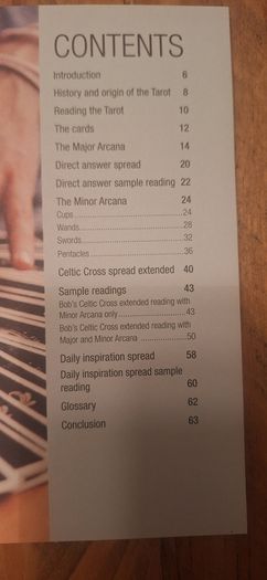 Tarot deck with book