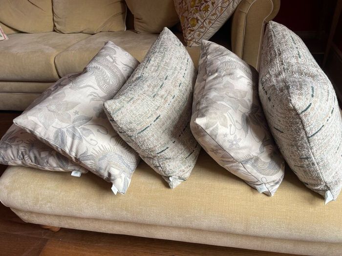Beautiful designer feather & down cushions