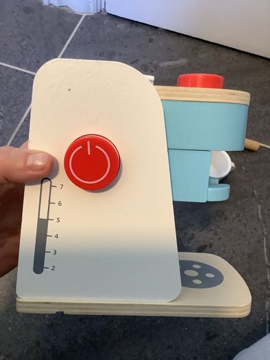 Wooden play coffee machine (Lidl)
