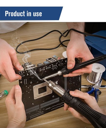 800W SMD Soldering Station Quick Heat Electric Hot Air Gun 2 in 1 Led Display Electric Soldering Iron BGA Rework Welding Station