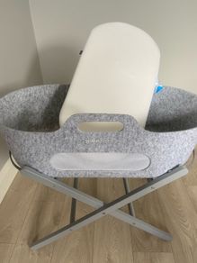 SnuzBaskit Moses Basket & Stand - Grey