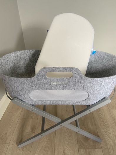 SnuzBaskit Moses Basket & Stand - Grey
