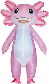 SEASONAL SALE  Axolotl Costumes Inflatable Costume Halloween Blow Up Costume for Men Women Blow up Costumes Funny Fancy Dress Party