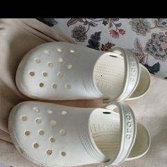 white ladies Crocs