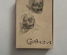 Gollum 'Creating Gollum ' lord of the rings dvd an book