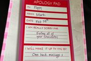 Apology pad