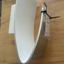 Jenkins 1lt Wall fixture in a white and polished aluminium finish Image 2