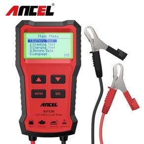 ANCEL BST100 Car Battery Tester Charger Analyzer 12V 2000CCA Voltage Battery Test Car Battery Tester Charging Circuit Load Tools