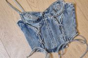 PLT Denim Corset Size 6