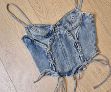 PLT Denim Corset Size 6