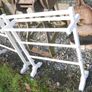 Vintage 19th Century White Painted Mahogany Towel Stand, C1880 (30 each) Image 5