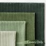 Cushion Covers Soft Decorative Square Throw Pillow Covers Cushion Soft Pillowcase Striped Pack of four for Home decor Sofa 45cm x 45cm,18x18 Inches Forest Green Series Image 2