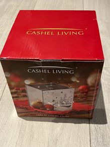 Merry Christmas LED Light Up Cube - New