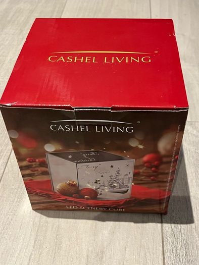 Merry Christmas LED Light Up Cube - New