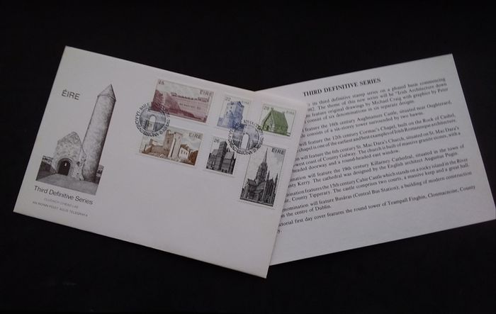 Ireland Stamps : Third Definitive Series , Irish Architecture , High Values , First Day Cover - 1982