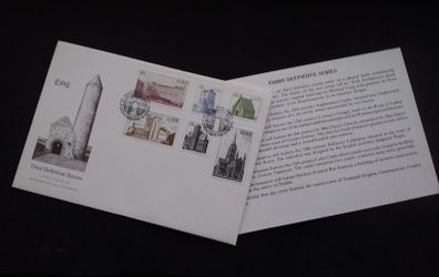 Ireland Stamps : Third Definitive Series , Irish Architecture , High Values , First Day Cover - 1982