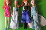 x4 Disney princess dolls