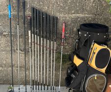 Full set of golf clubs