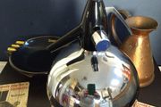 Amazing Vintage Retro Funky Kitsch Globe Shaped Soda Syphon in Chrome - Perfect for a Man Cave or Home Bar