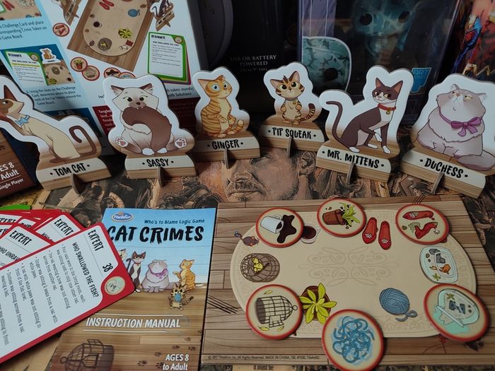 Cat Crimes ! Whos to Blame Logic Game ! Mensa Mind Games Finalist !