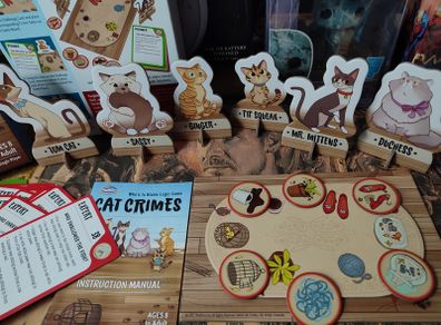 Cat Crimes ! Whos to Blame Logic Game ! Mensa Mind Games Finalist !