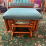 Teal Glider Rocking Chair - Nursery / Nursing / Armchair Image 2