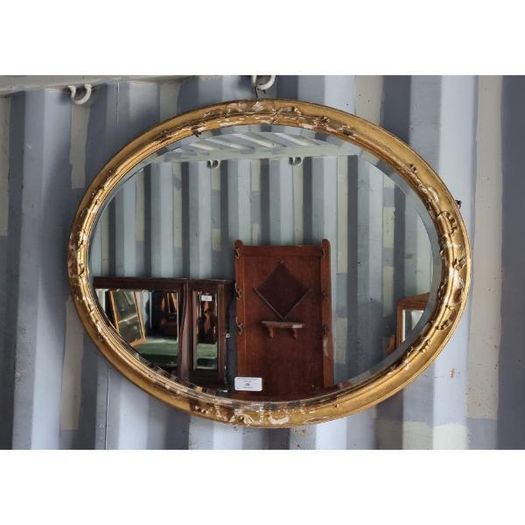 Gilt Oval Mirror KAS1348