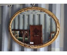 Gilt Oval Mirror KAS1348
