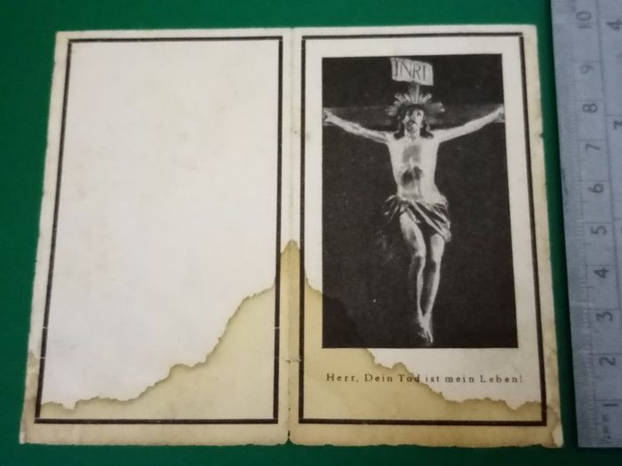 WWII German Death Card (Sterbebilder) Collection - Set of 4
