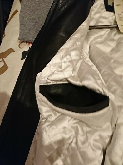 Nickelson leather jacket size 6 black