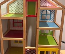 wooden dollhouse