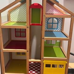 wooden dollhouse