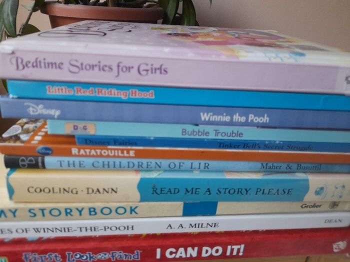 An array of children's books - from E1-E4
