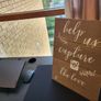Wedding Signs - Rent or Buy PLUS FREE just married banter - Hashtag, Wooden Sign for Table Image 2