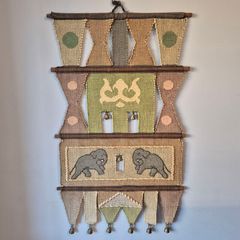 Woven Elephant Tapestry