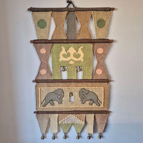 Woven Elephant Tapestry