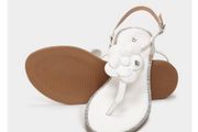 Lovely White Sandals with Sparkly Gems size 6