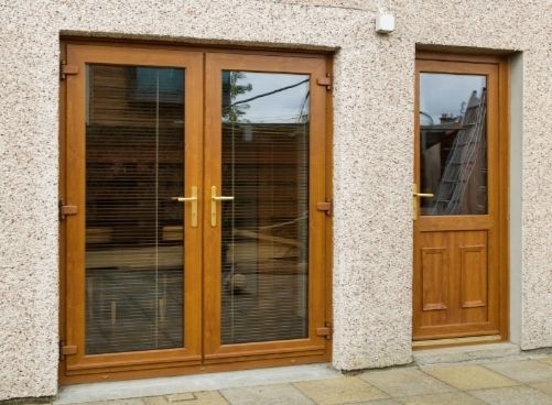 French patio doors and matching single door