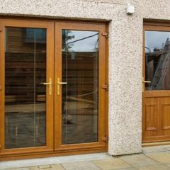 French patio doors and matching single door
