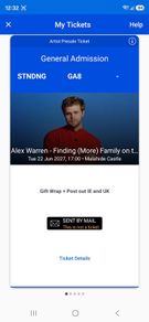 Alex Warren ticket