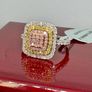 Gold 9K (375) Tri Colour Gold SGL Certified Natural Pink Diamond, Natural Yellow Diamond & Natural White Diamond Image 5